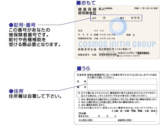 保険証の見方